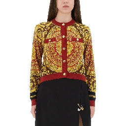 BAROQUE SILK KNIT CARDIGAN