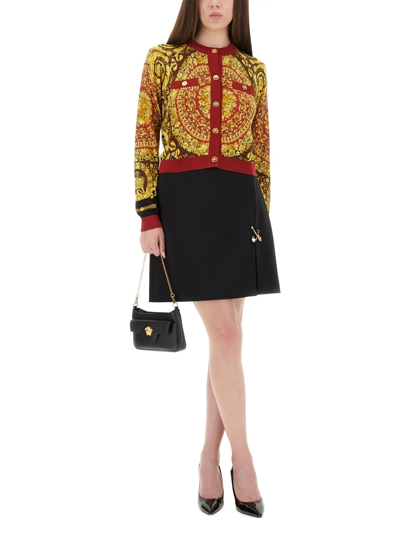 BAROQUE SILK KNIT CARDIGAN