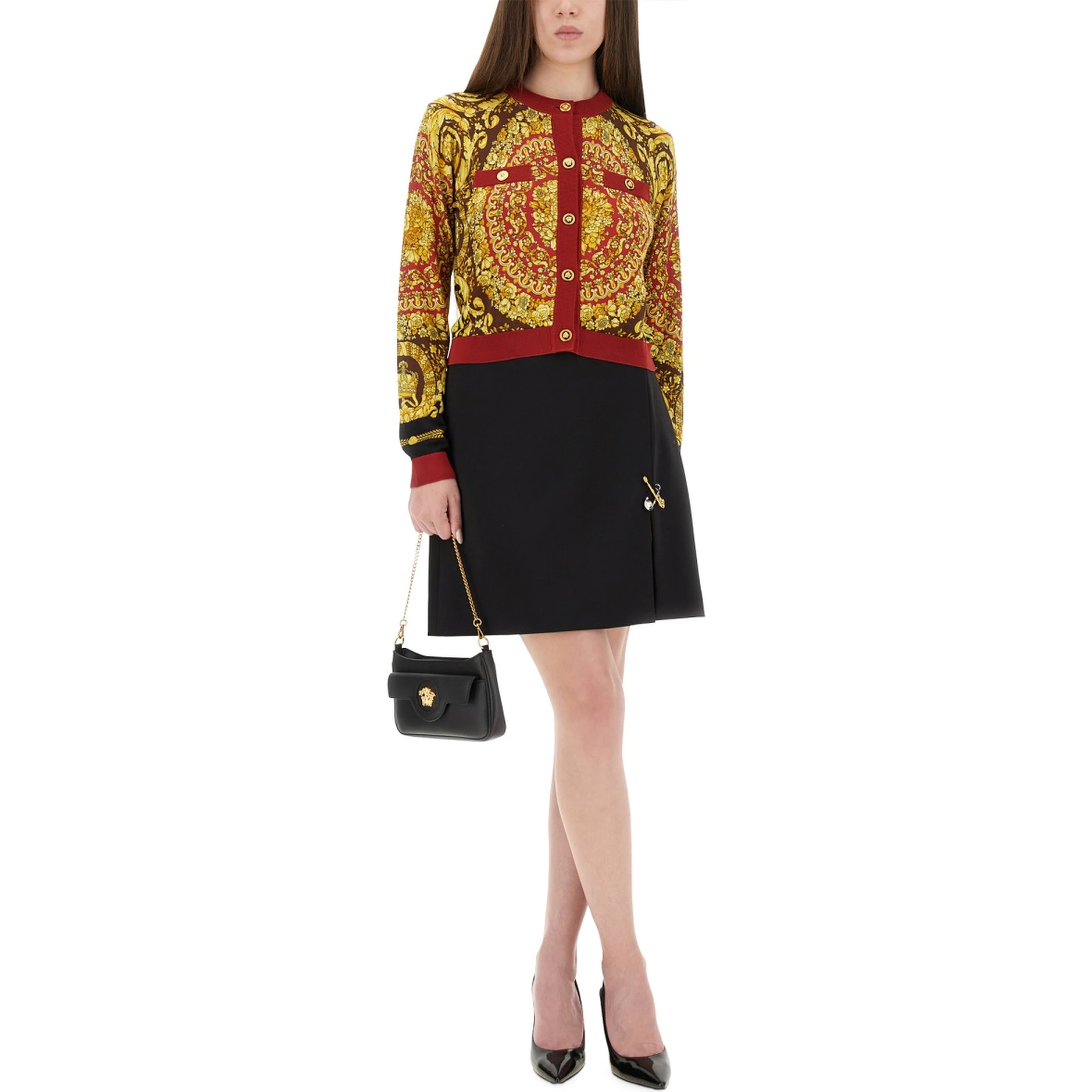 BAROQUE SILK KNIT CARDIGAN