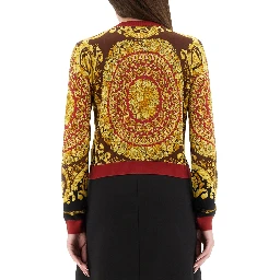 BAROQUE SILK KNIT CARDIGAN