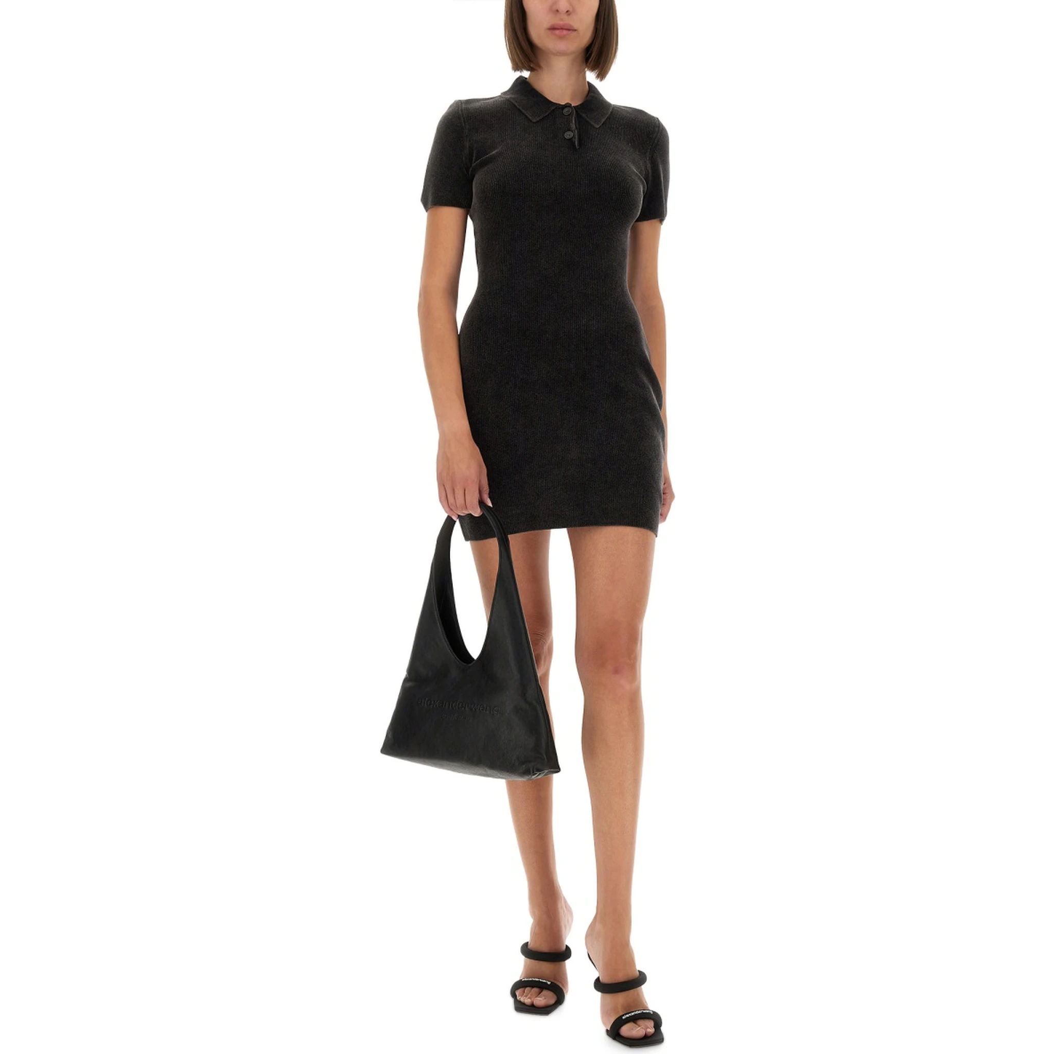 MINI DRESS WITH POLO COLLAR