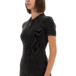 MINI DRESS WITH POLO COLLAR