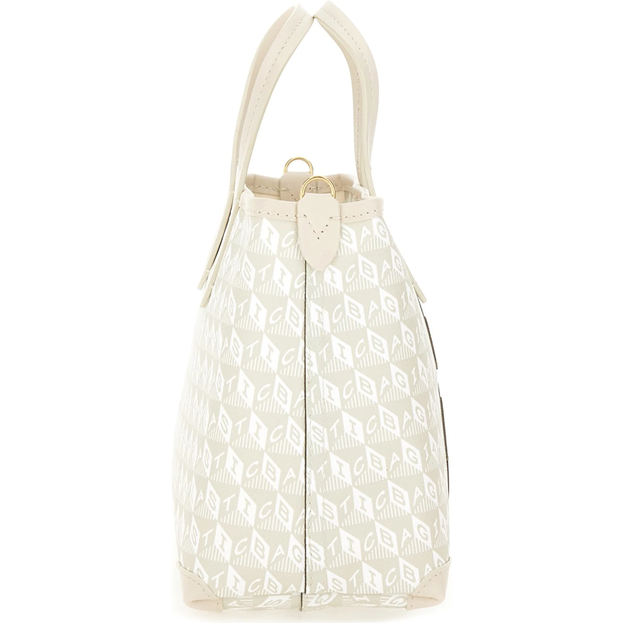 XS TOTE BAG WITH "I AM A PLASTIC BAG" PATTERN