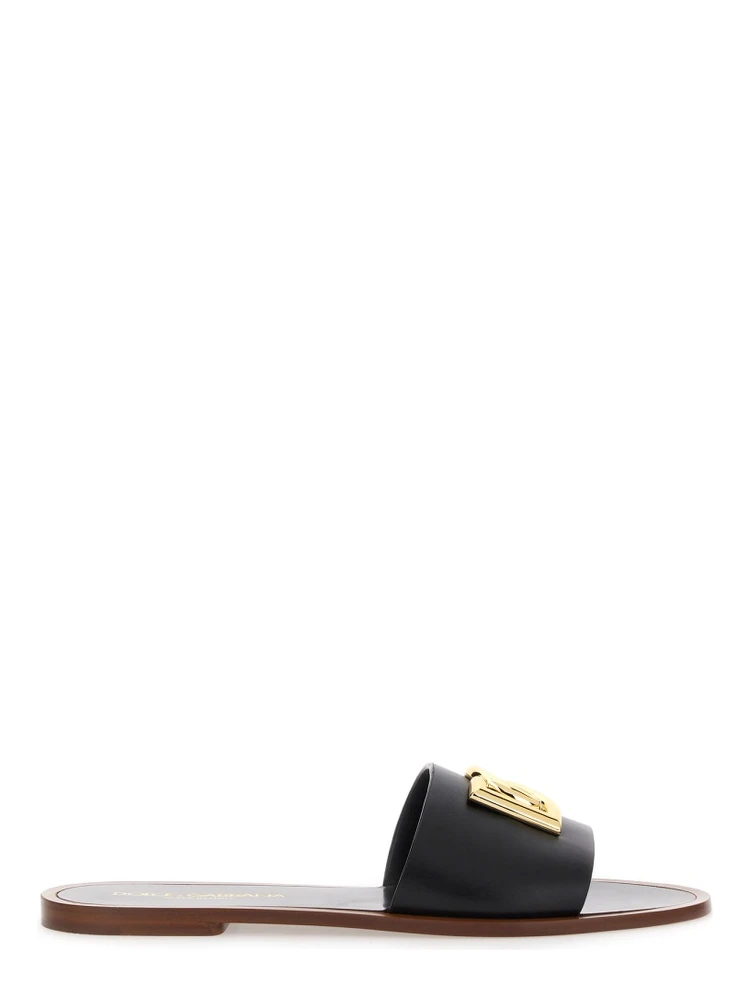 LEATHER SLIDE SANDAL