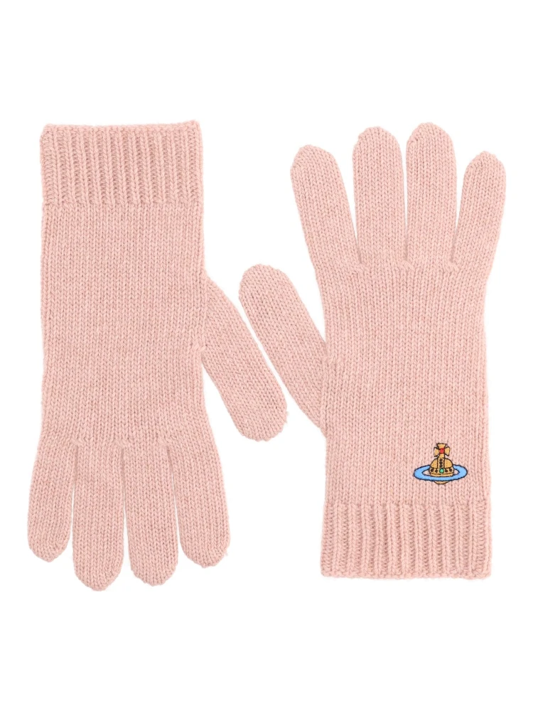 GLOVES WITH ORB EMBROIDERY