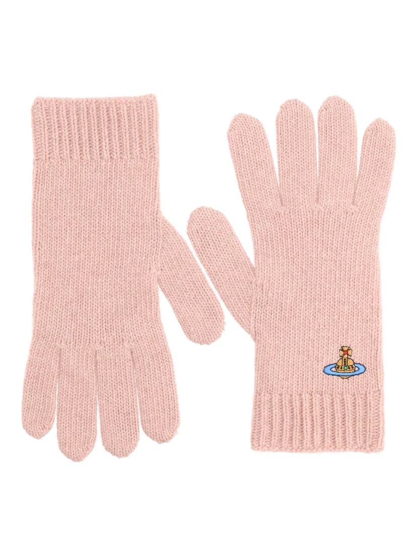 GLOVES WITH ORB EMBROIDERY