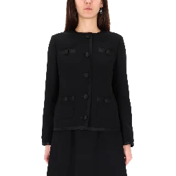DOUBLE CREPE SINGLE-BREASTED JACKET