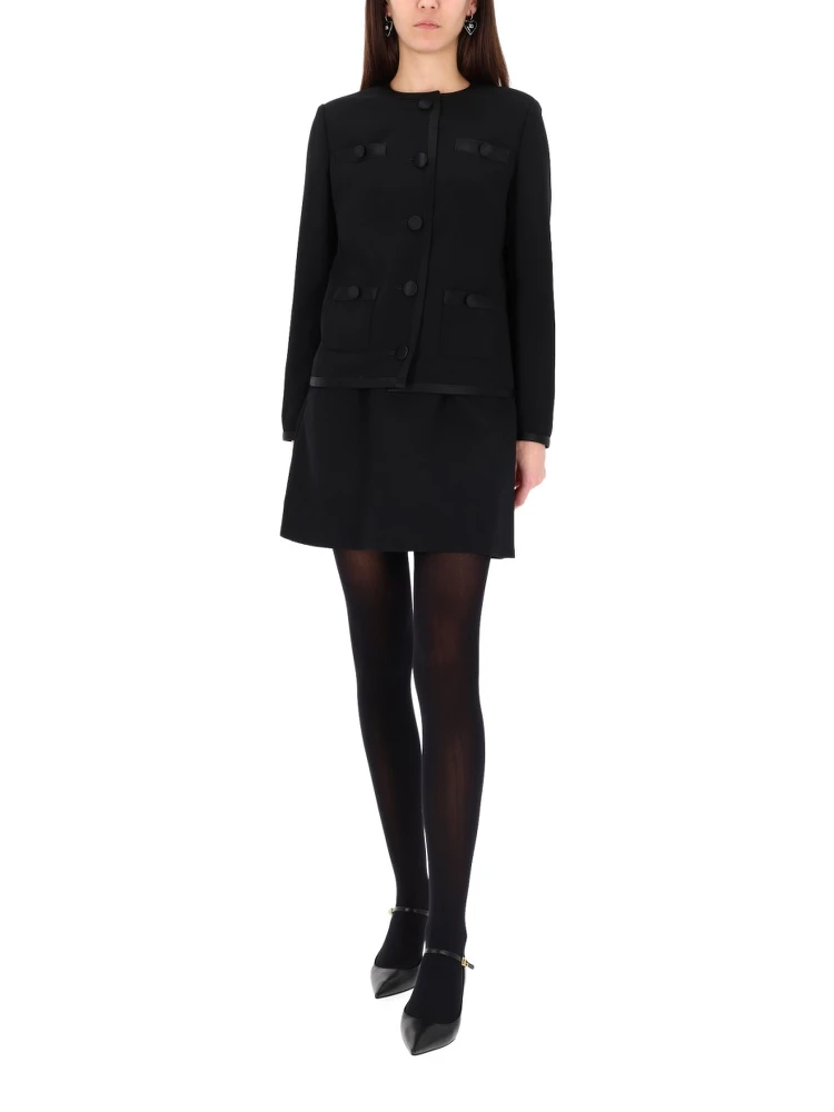 DOUBLE CREPE SINGLE-BREASTED JACKET alternative