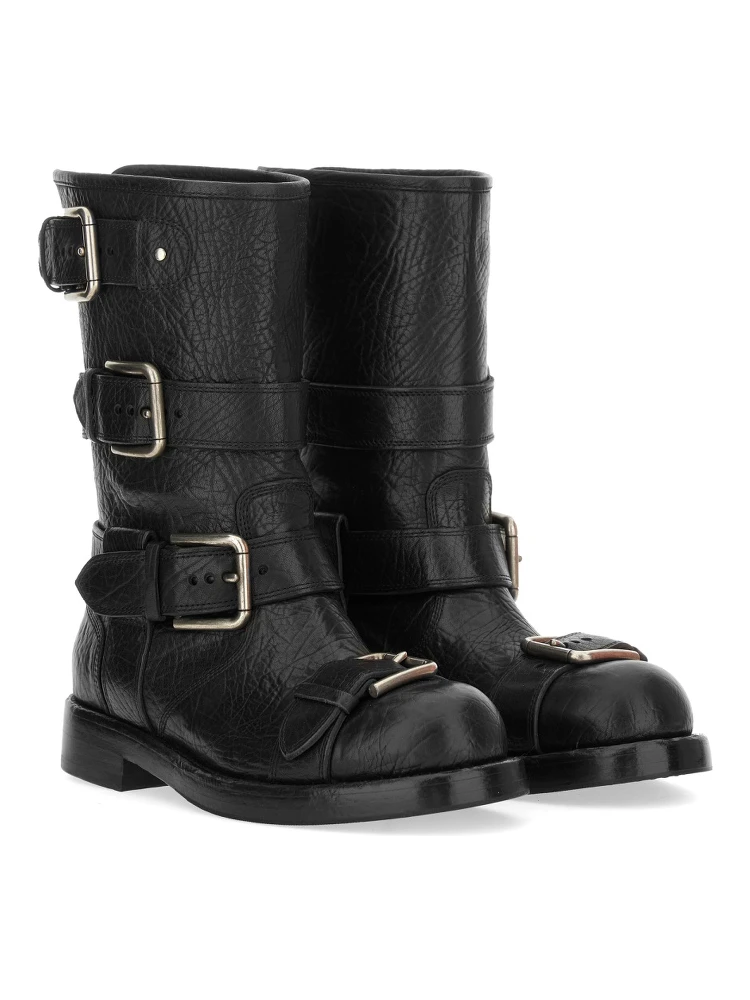 LEATHER BOOT WITH BUCKLES alternative