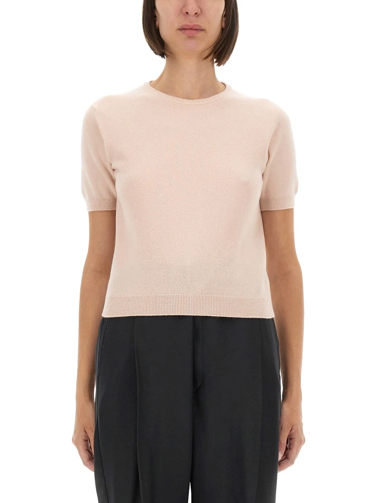 WOOL CREW NECK T-SHIRT
