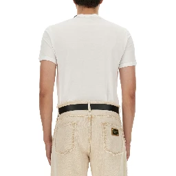 "BEE AND CROWN" EMBROIDERED T-SHIRT