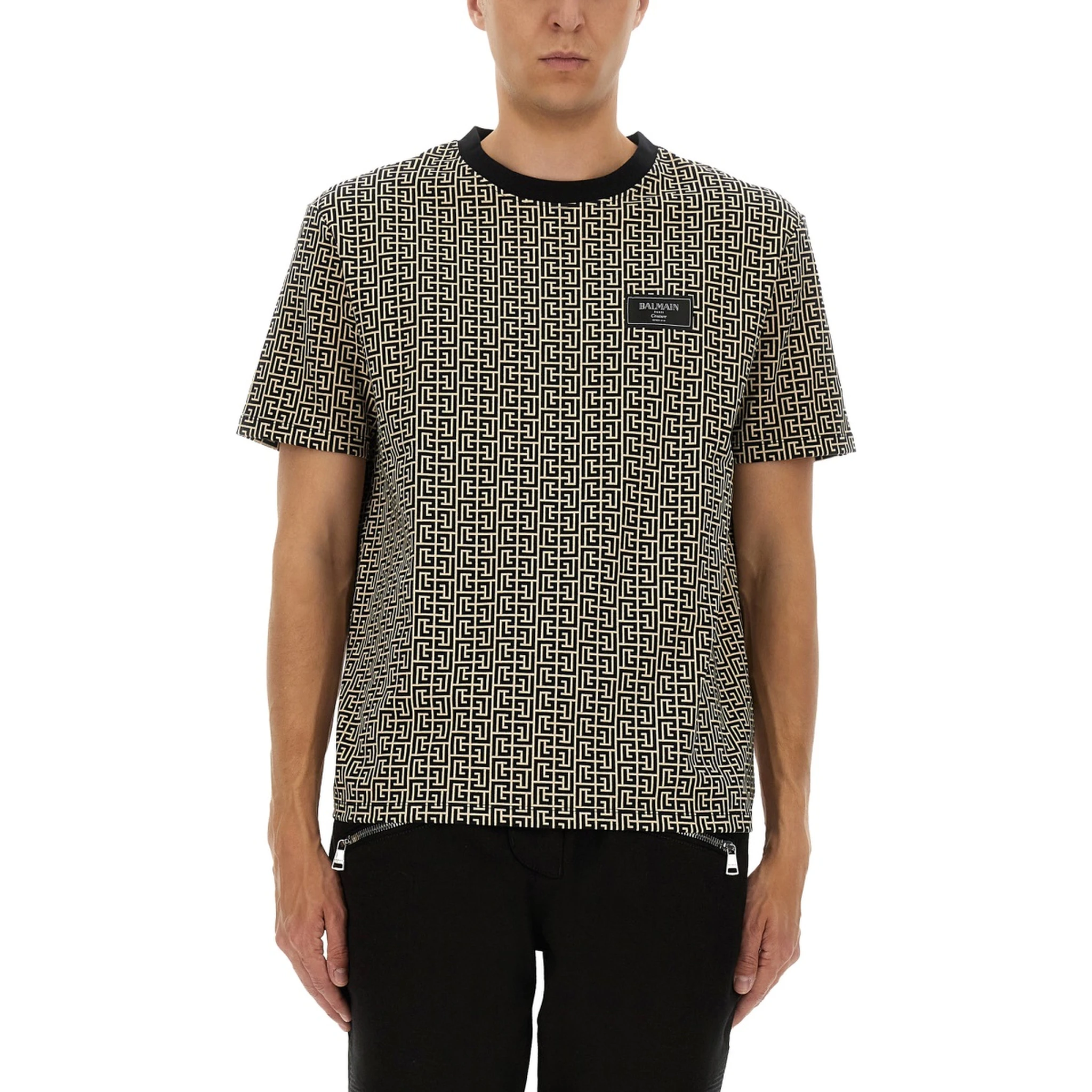 MONOGRAMMED JACQUARD T-SHIRT