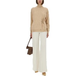 WOOL, SILK AND CASHMERE SWEATER