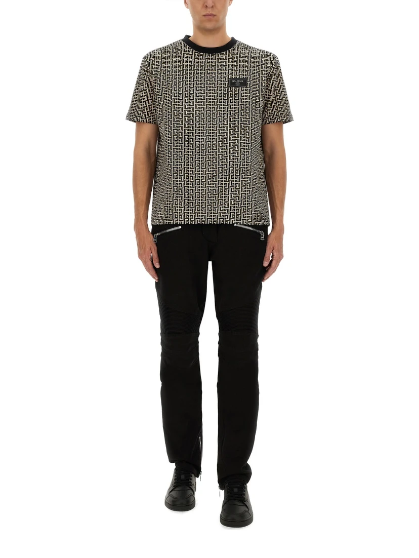 MONOGRAMMED JACQUARD T-SHIRT