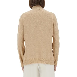 WOOL, SILK AND CASHMERE SWEATER
