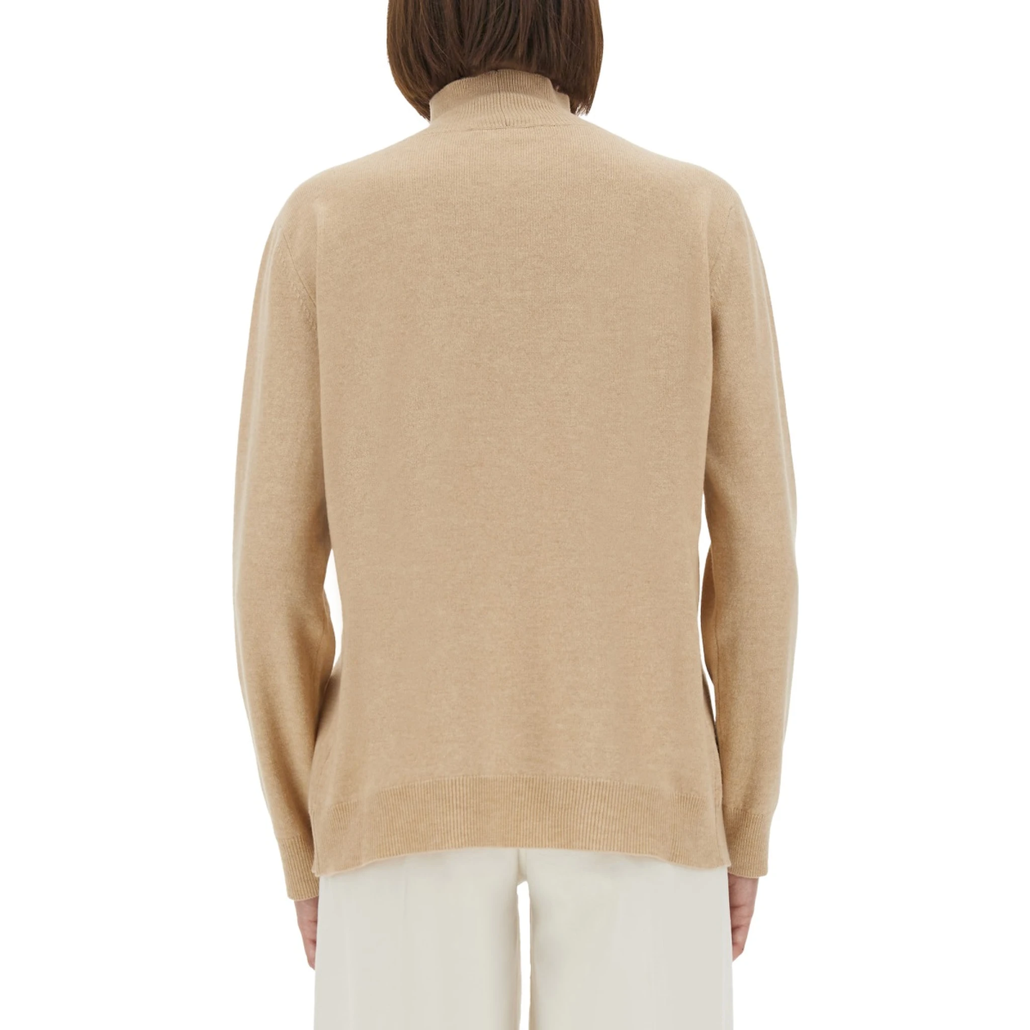 WOOL, SILK AND CASHMERE SWEATER