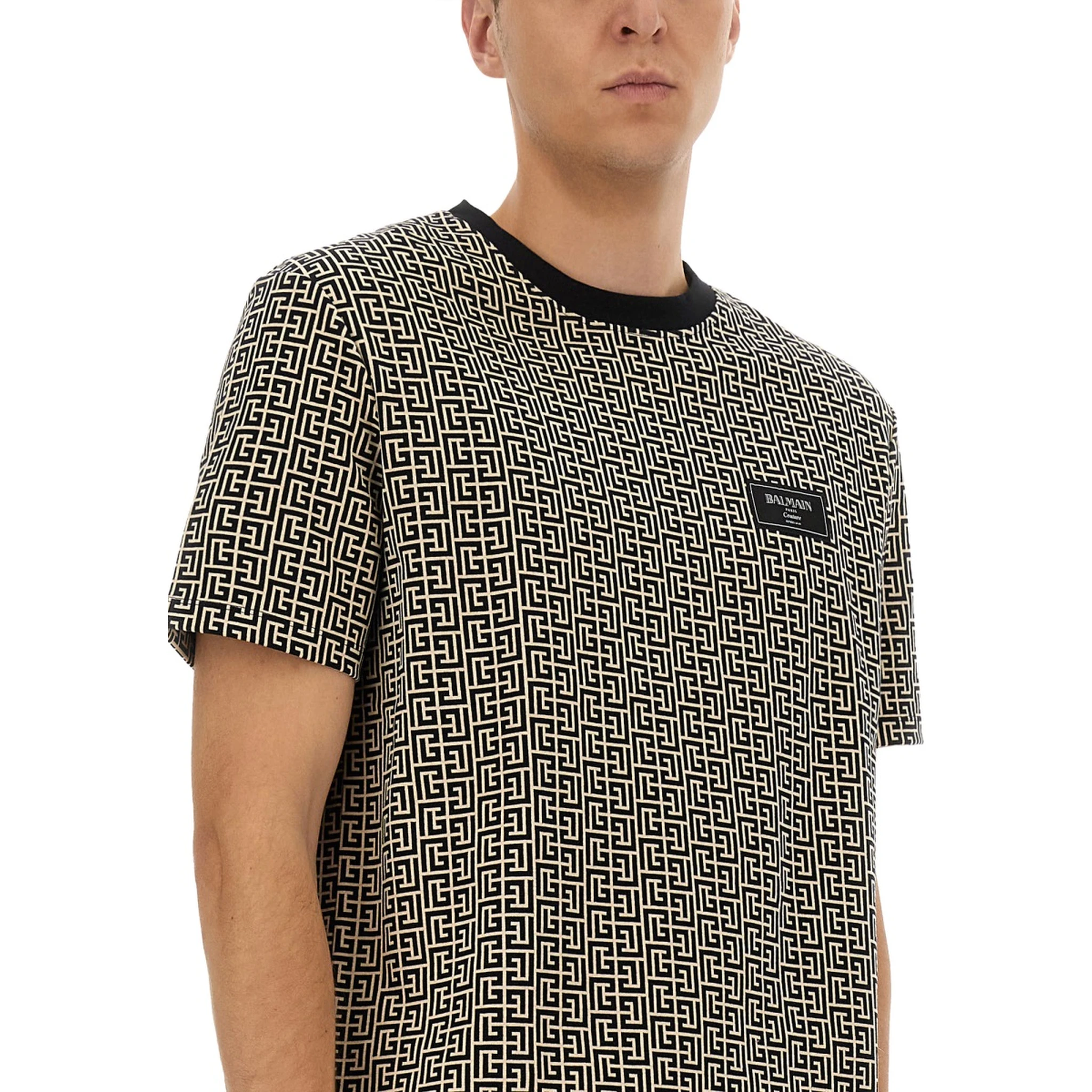 MONOGRAMMED JACQUARD T-SHIRT