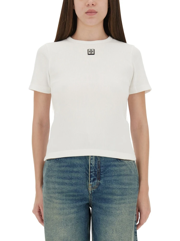 RIBBED COTTON T-SHIRT