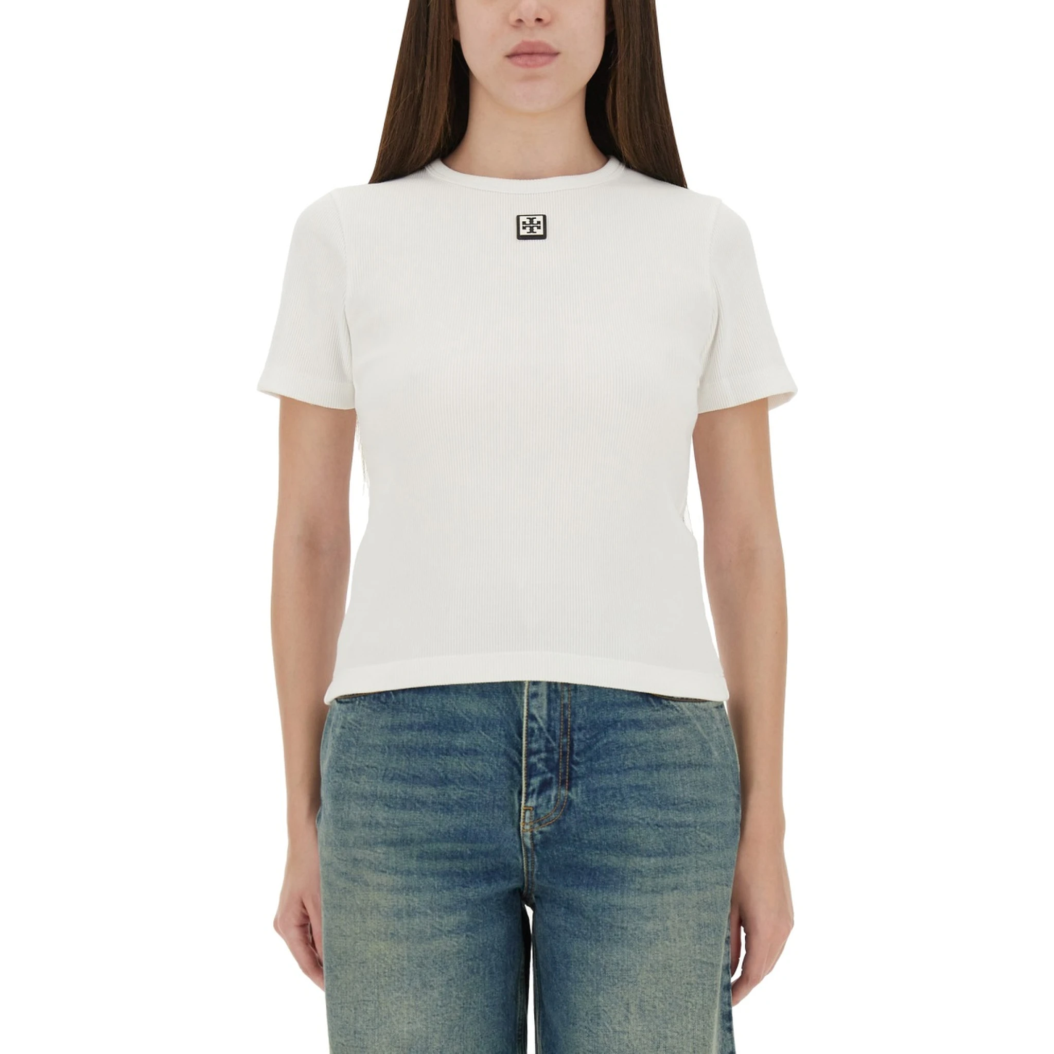 RIBBED COTTON T-SHIRT