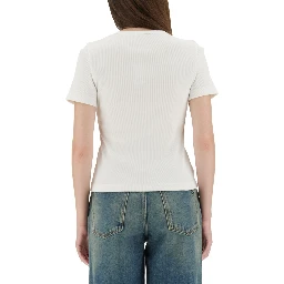 RIBBED COTTON T-SHIRT