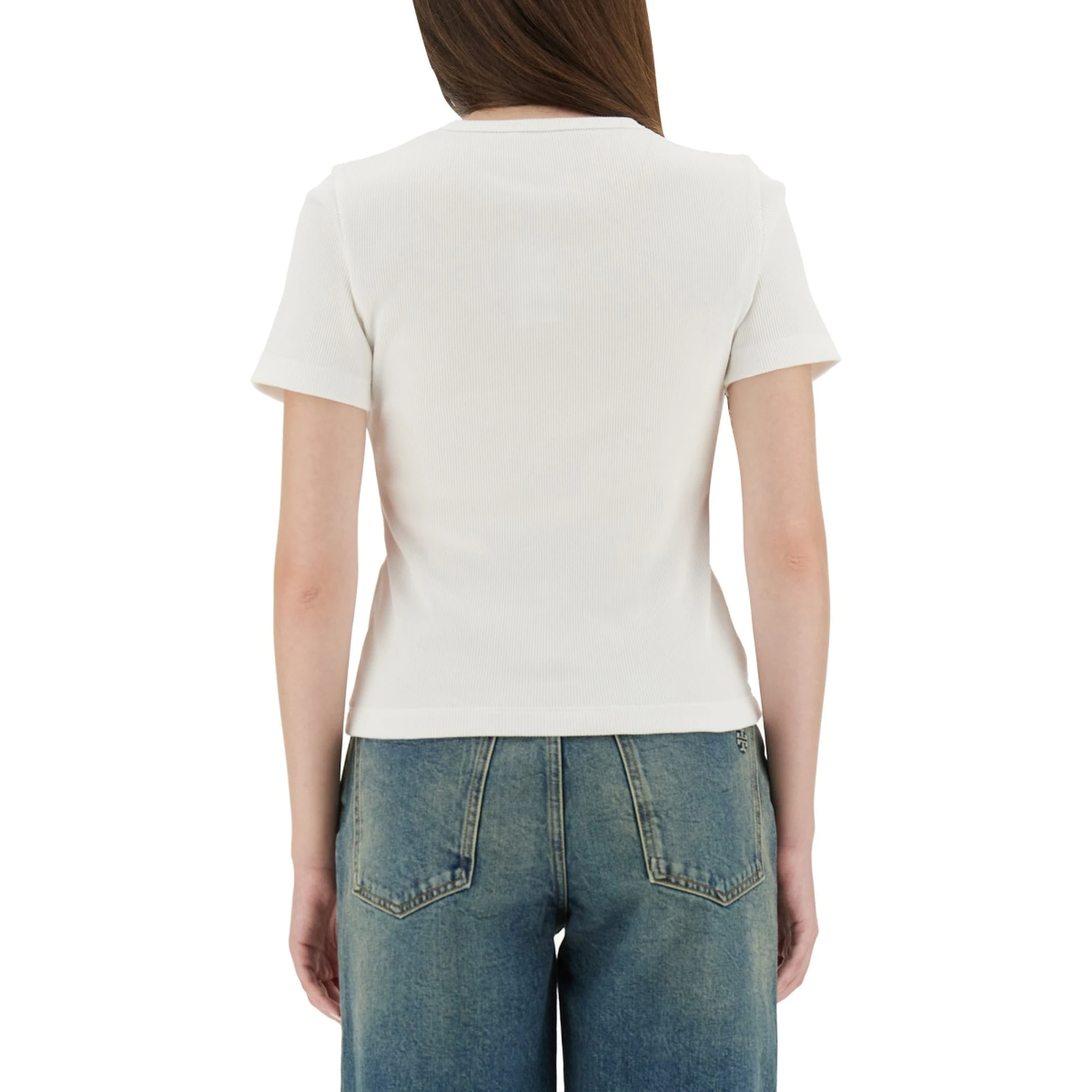 RIBBED COTTON T-SHIRT