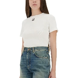 RIBBED COTTON T-SHIRT