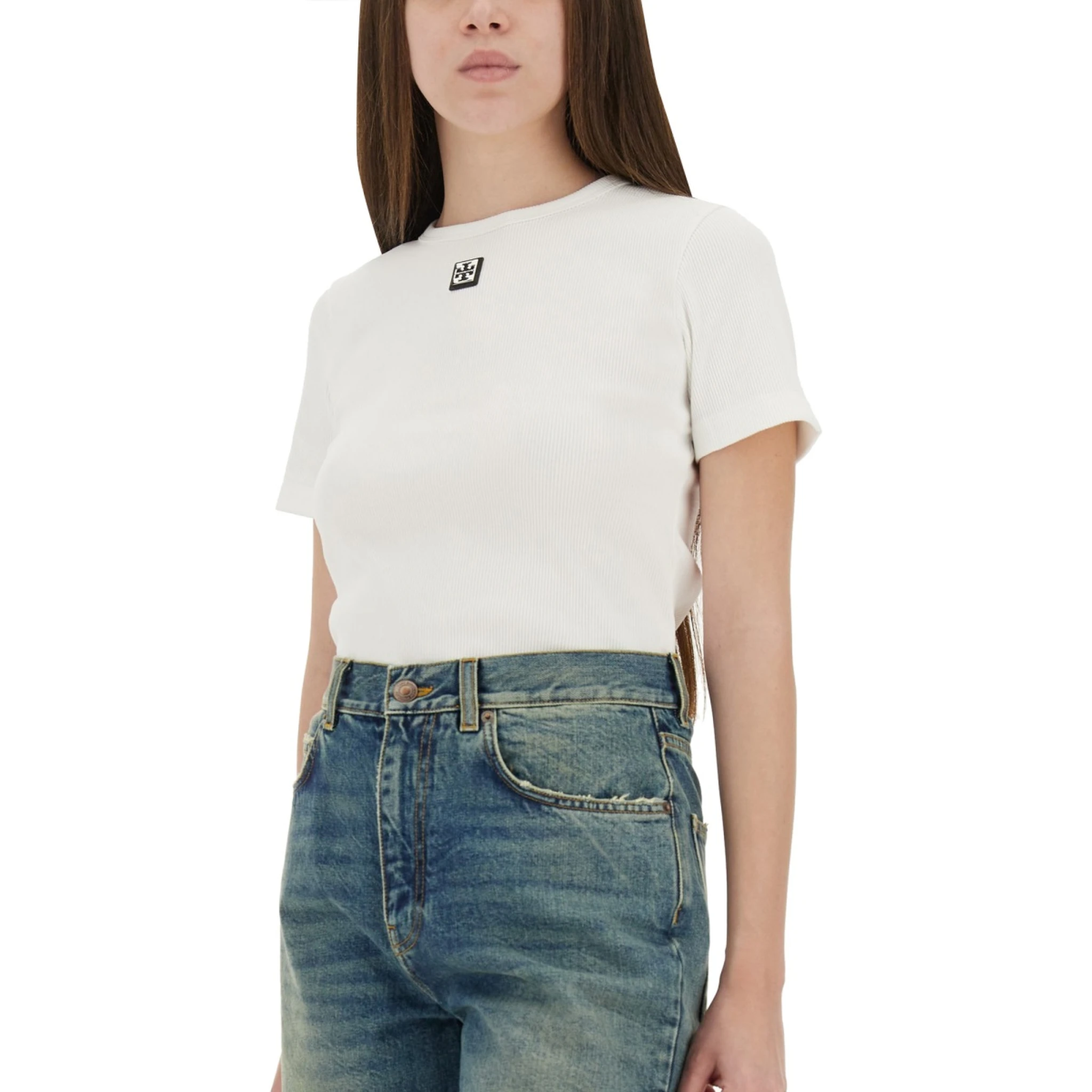 RIBBED COTTON T-SHIRT