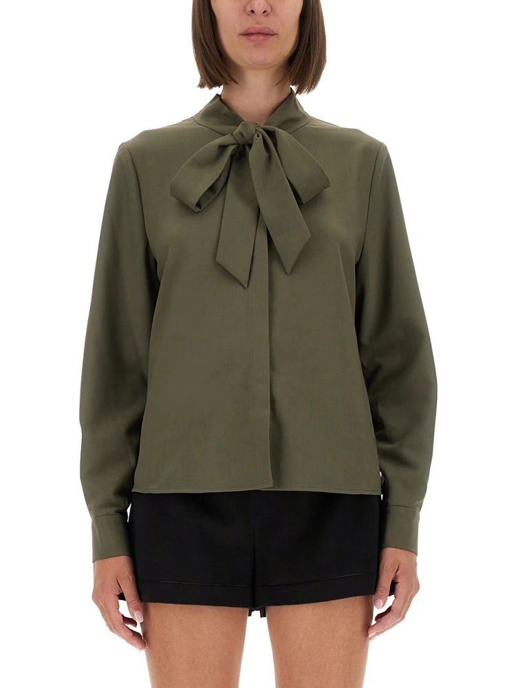 TWILL SHIRT WITH BOW