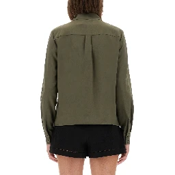 TWILL SHIRT WITH BOW
