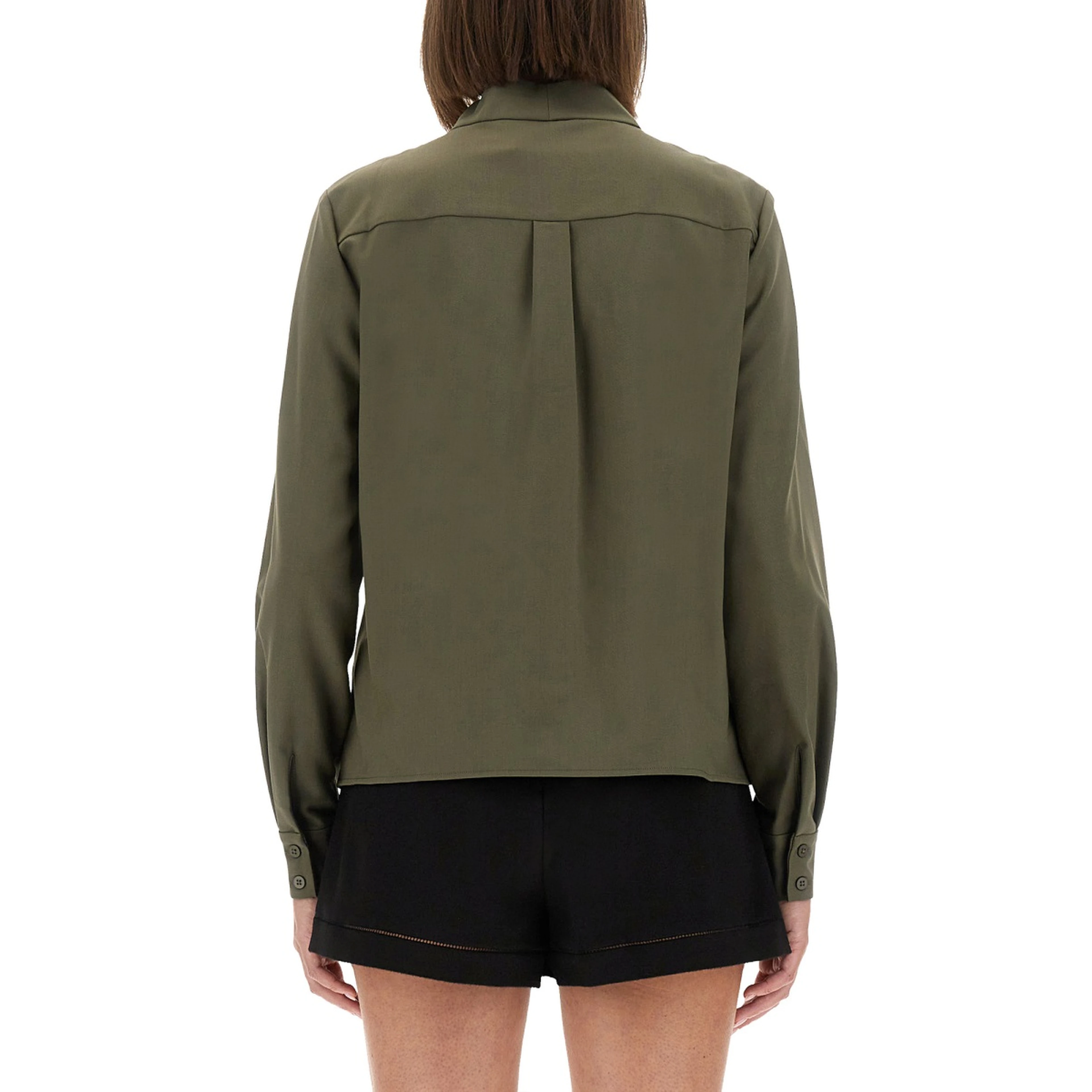 TWILL SHIRT WITH BOW