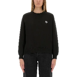 COTTON SWEATSHIRT WITH "HAPPY TIGER" PATCH