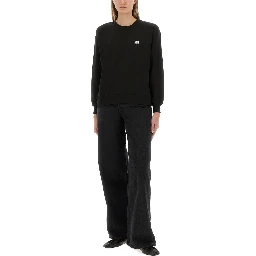 COTTON SWEATSHIRT WITH "HAPPY TIGER" PATCH