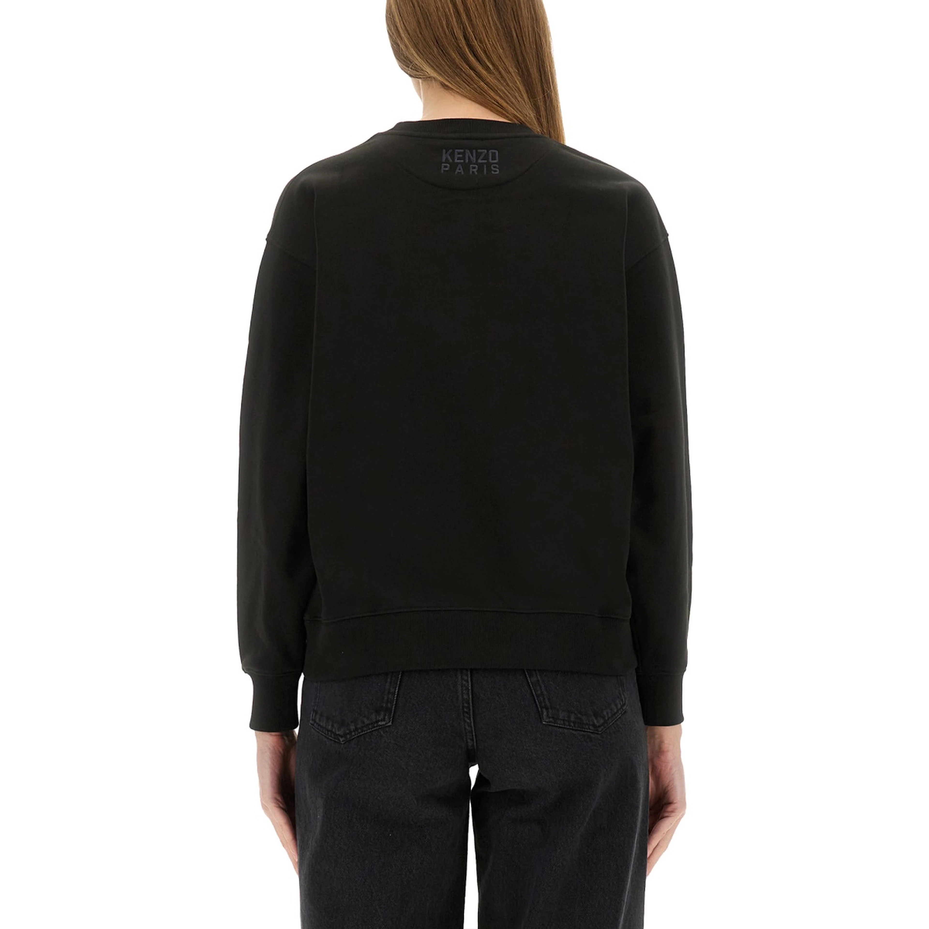 COTTON SWEATSHIRT WITH "HAPPY TIGER" PATCH
