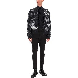 COTTON FLEECE BOMBER JACKET