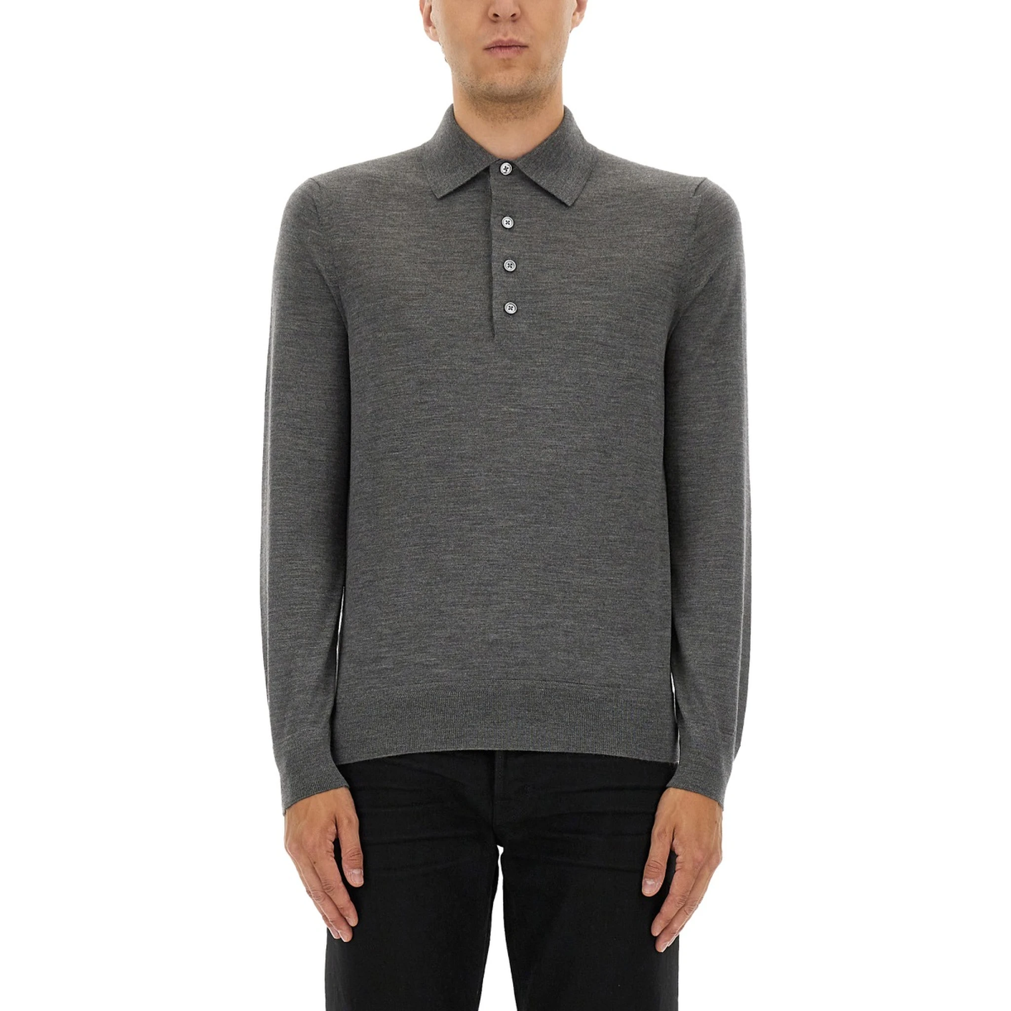 FINE MERINO VIRGIN WOOL POLO SHIRT