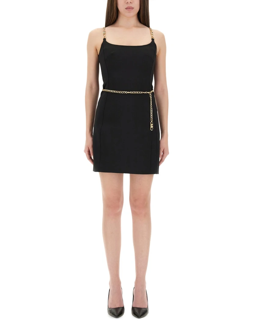 BUSTIER MINIDRESS WITH BELT