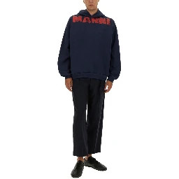 SWEATSHIRT WITH MAXI LOGO PRINT