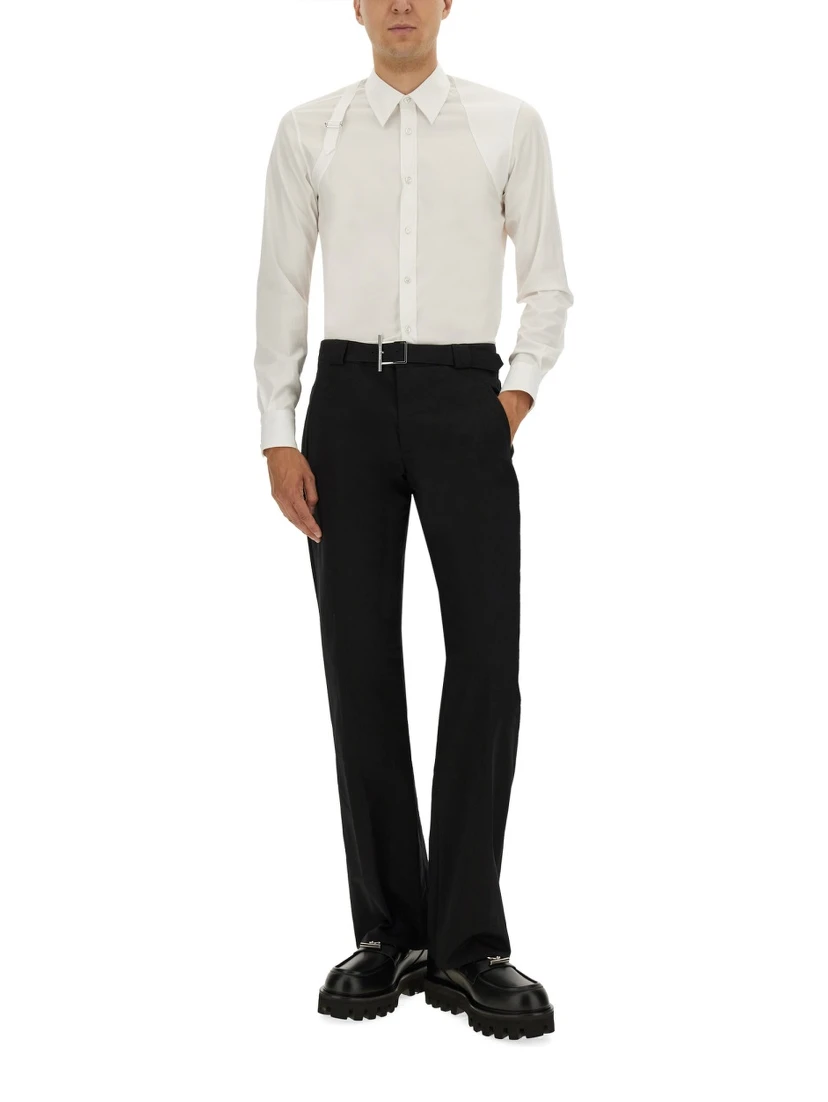 PANTS WITH "T-BAR" BELT