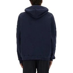 SWEATSHIRT WITH MAXI LOGO PRINT