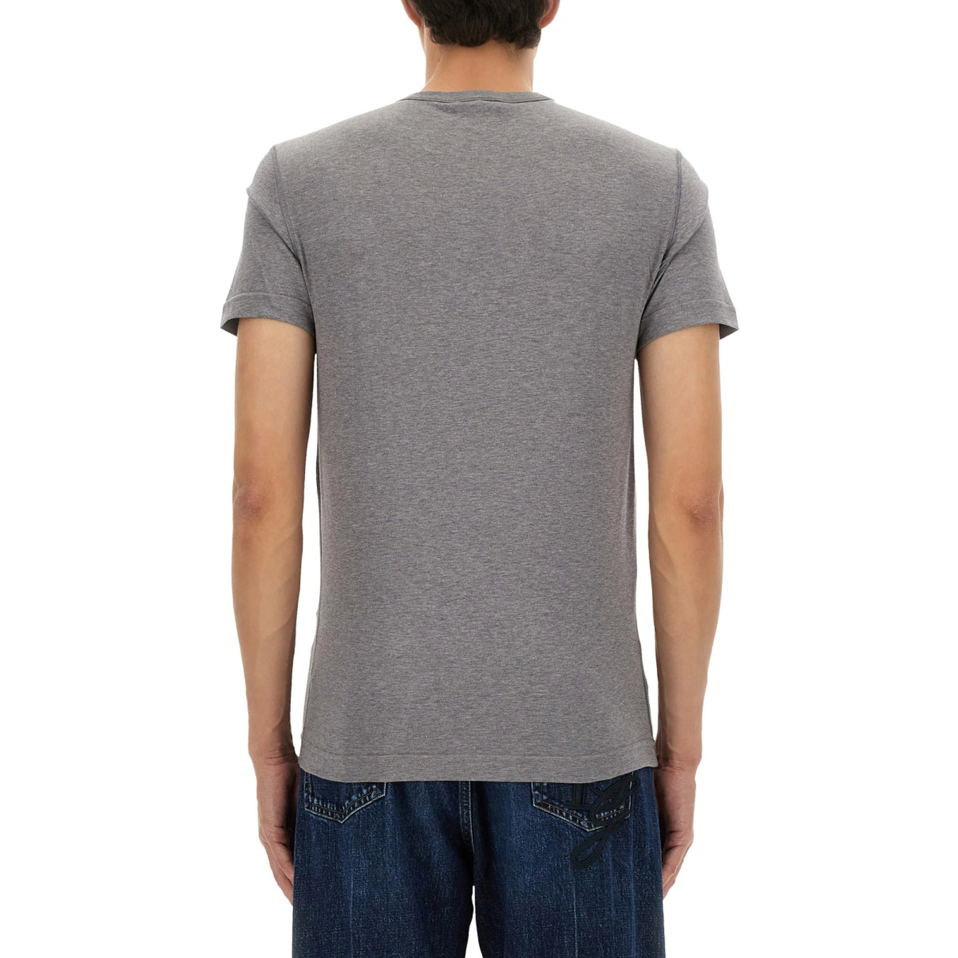 COTTON T-SHIRT WITH LOGO PLAQUE