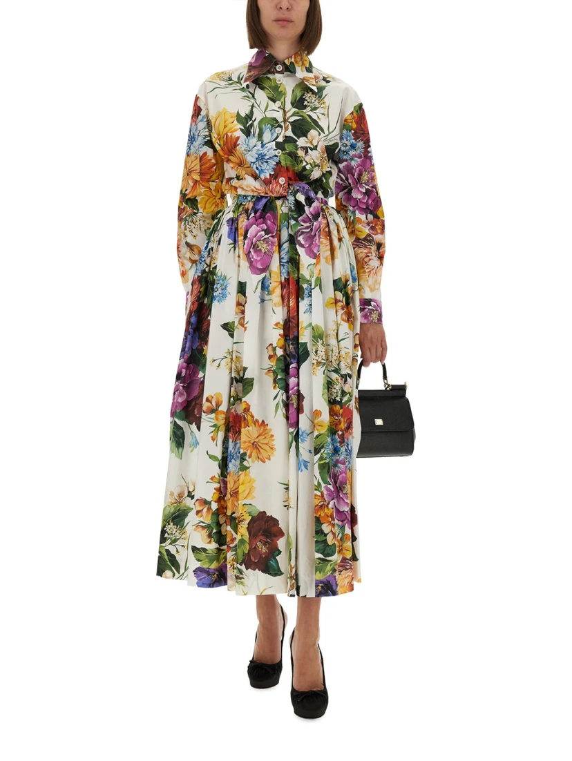 FLOWER BOUQUET PRINT SKIRT