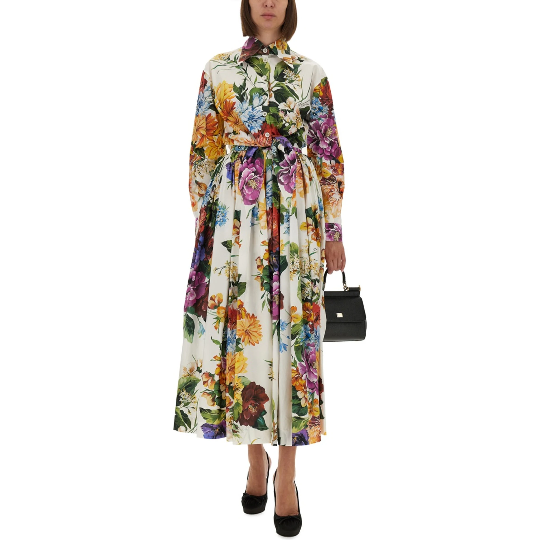 FLOWER BOUQUET PRINT SKIRT