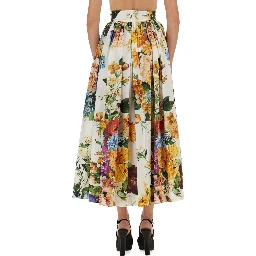 FLOWER BOUQUET PRINT SKIRT