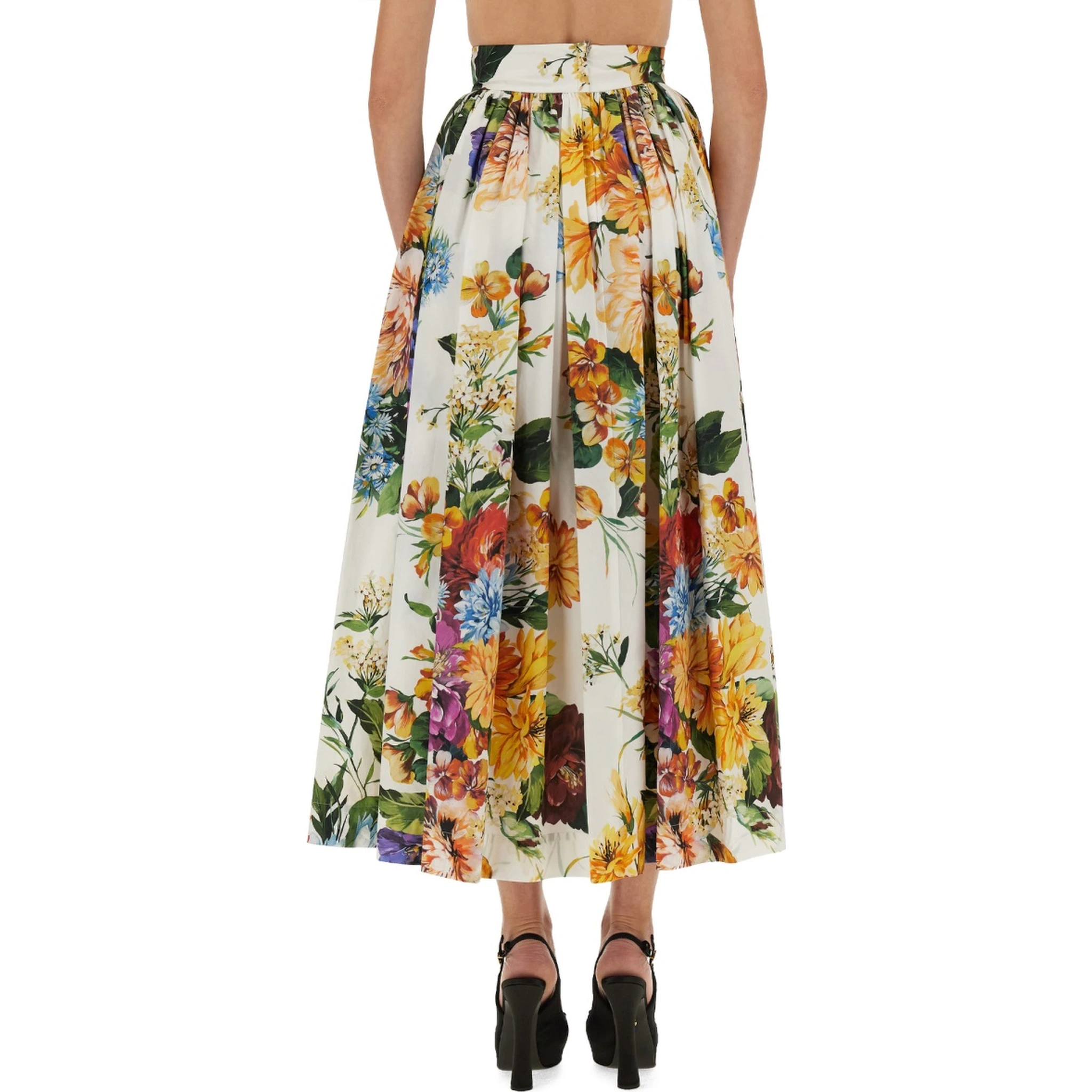 FLOWER BOUQUET PRINT SKIRT