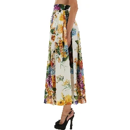 FLOWER BOUQUET PRINT SKIRT
