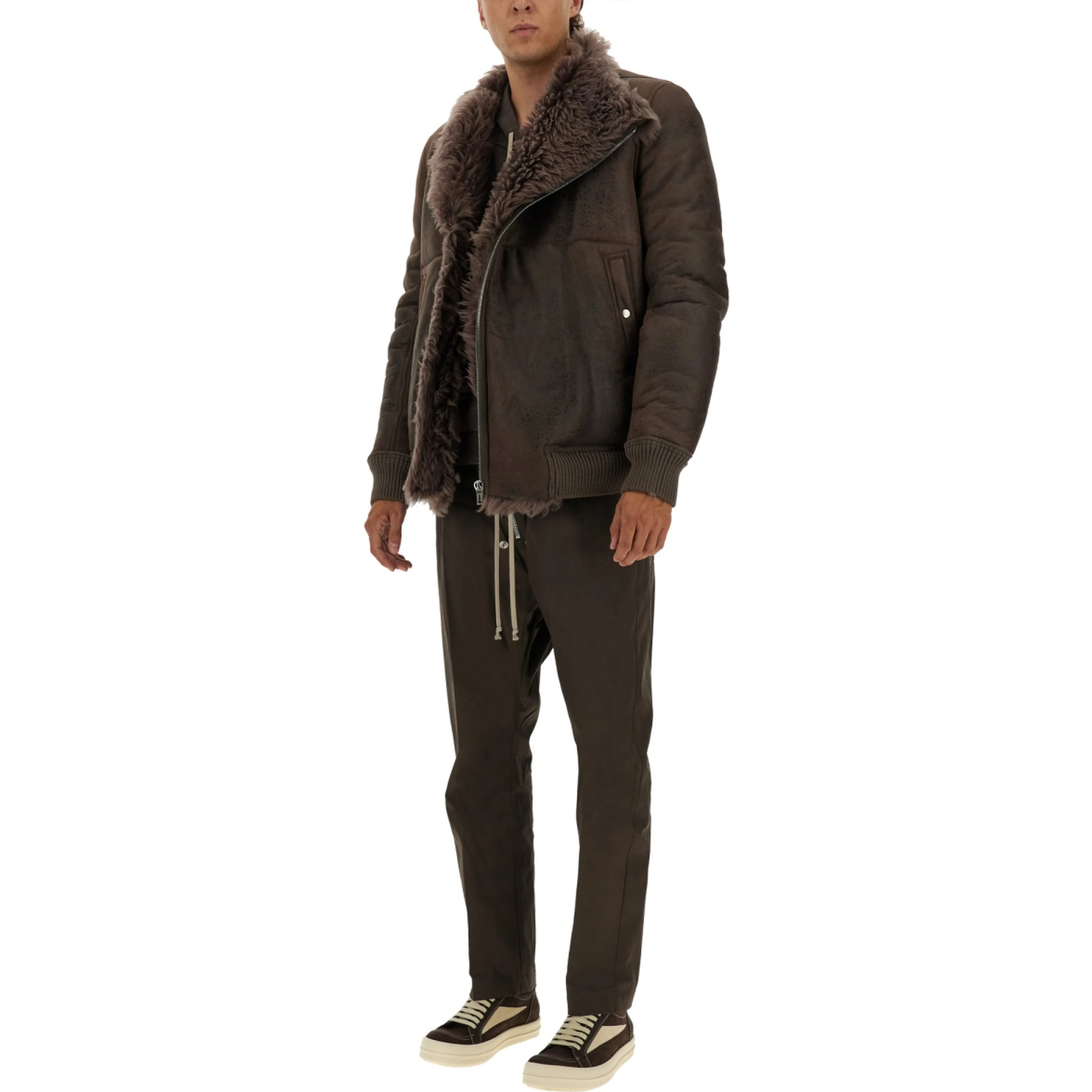 LEATHER BOMBER JACKET