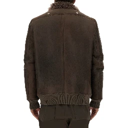 جاكيت بومبر من الجلد