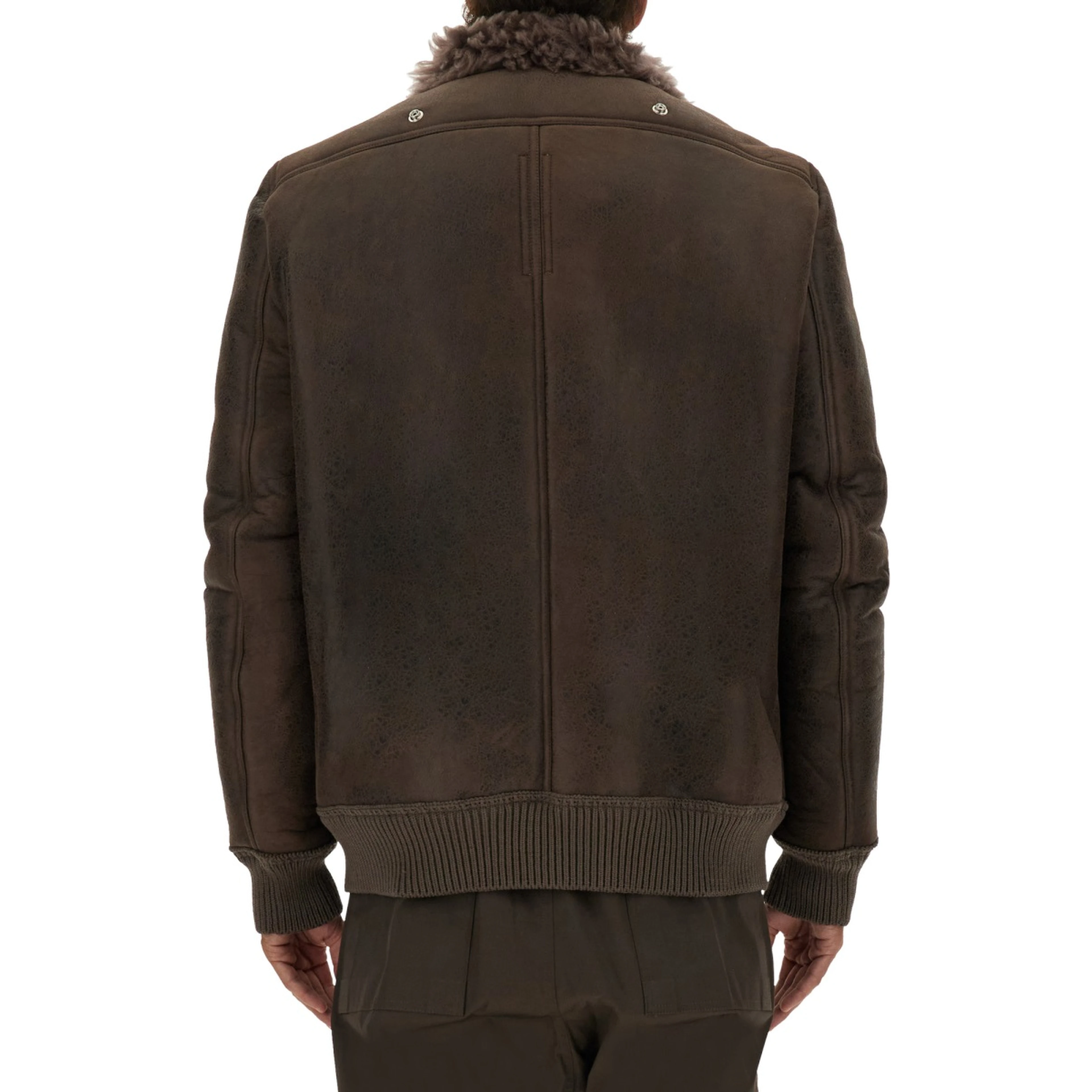 LEATHER BOMBER JACKET