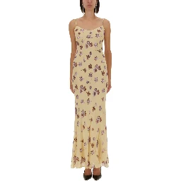 LONG DRESS WITH FLORAL PATTERN