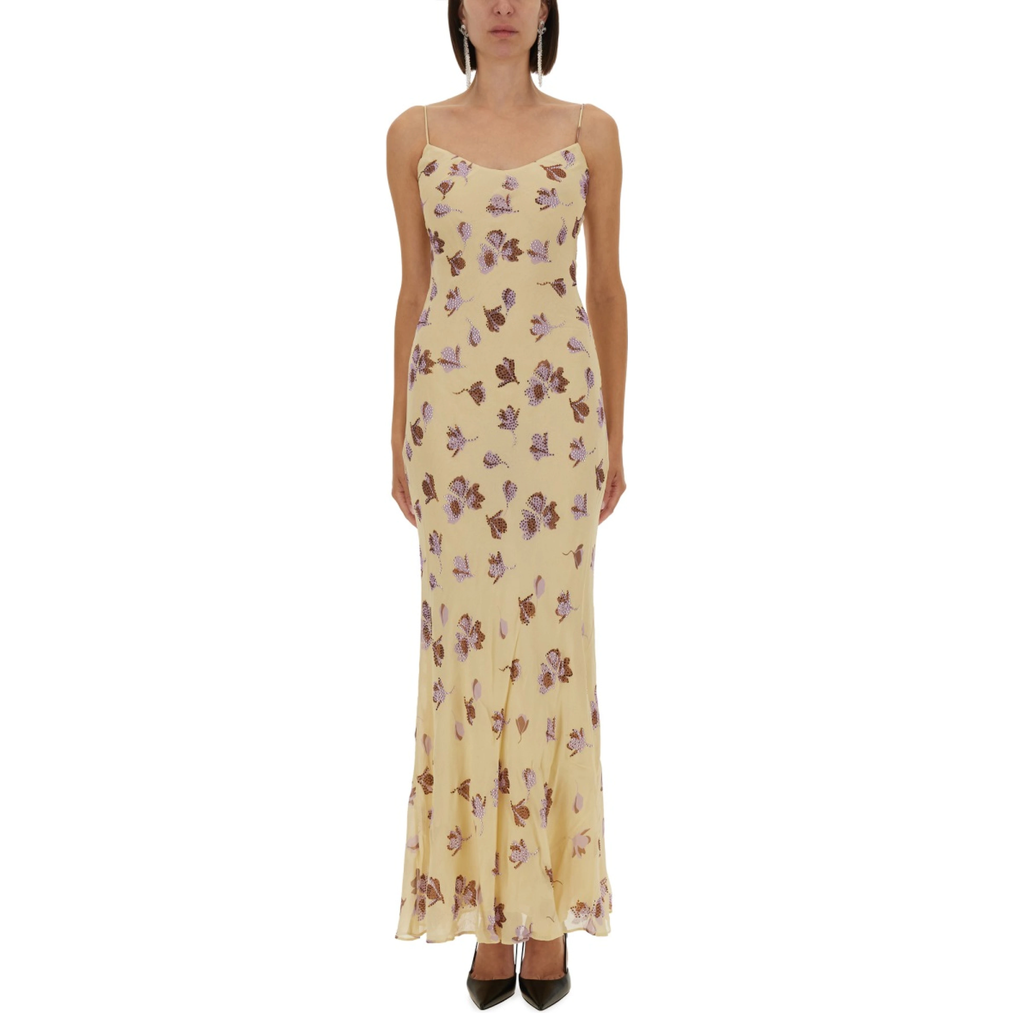 LONG DRESS WITH FLORAL PATTERN